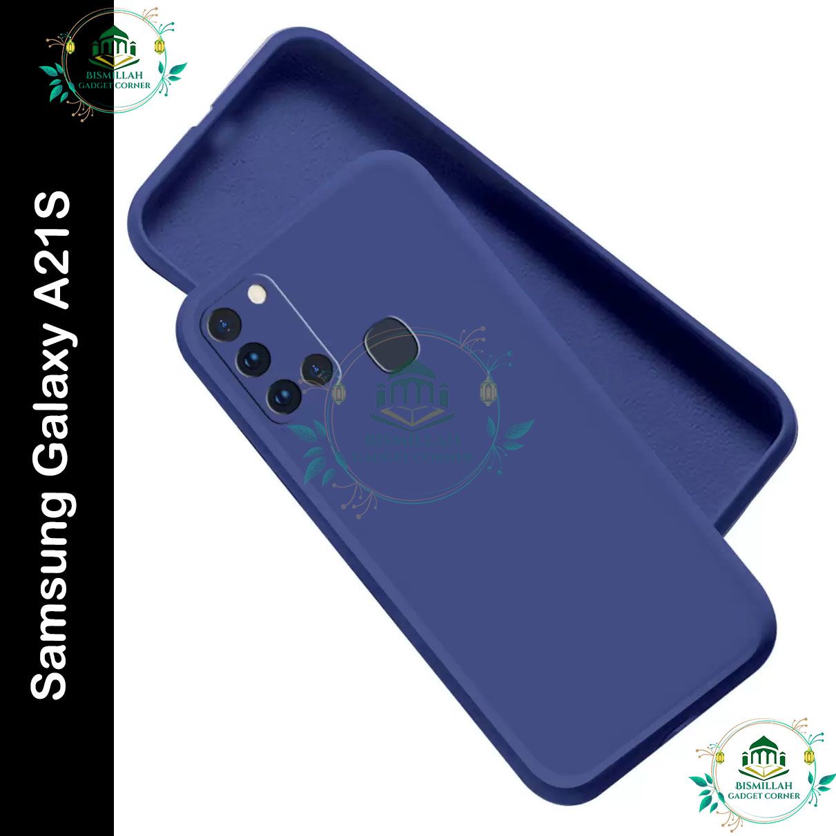 Picture of Premium Liquid Silicone Phone case for Samsung Galaxy A21S Liquid Silicon Mobile Back Case Soft Silicone Phone Cover