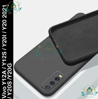 Picture of Premium Liquid Silicone Phone case for Vivo Y12A / Vivo Y12S / Vivo Y20i / Vivo Y20 2021 / Vivo Y20S / Vivo Y20G Liquid Silicon Mobile Back Case Soft Silicone Phone Cover