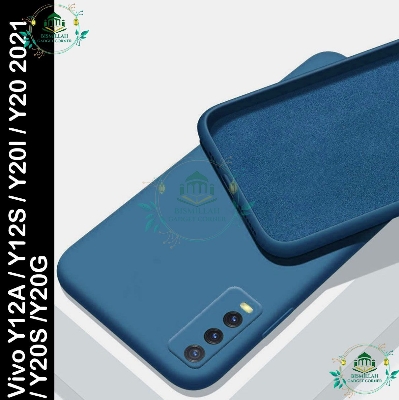 Picture of Premium Liquid Silicone Phone case for Vivo Y12A / Vivo Y12S / Vivo Y20i / Vivo Y20 2021 / Vivo Y20S / Vivo Y20G Liquid Silicon Mobile Back Case Soft Silicone Phone Cover