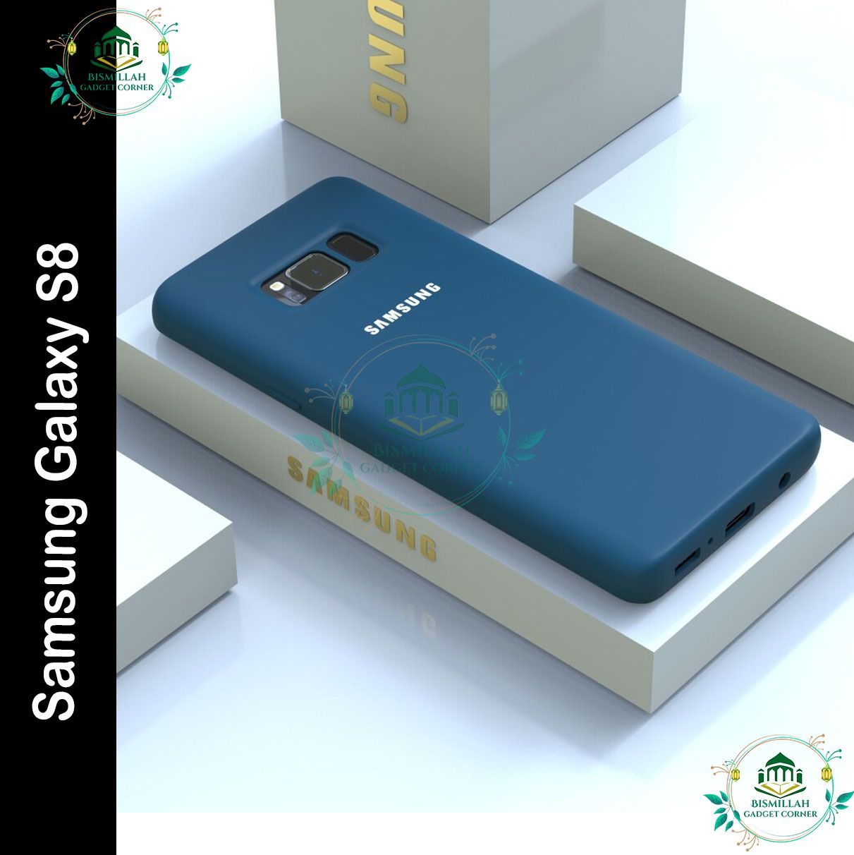 Picture of Premium Liquid Silicone Phone case for Samsung Galaxy S8 5G Liquid Silicon Mobile Back Case Soft Silicone Phone Cover