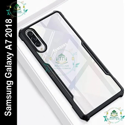 Picture of Xundd Back Cover for Samsung Galaxy A7 2018 Transparent Hybrid Hard PC Back Bumper