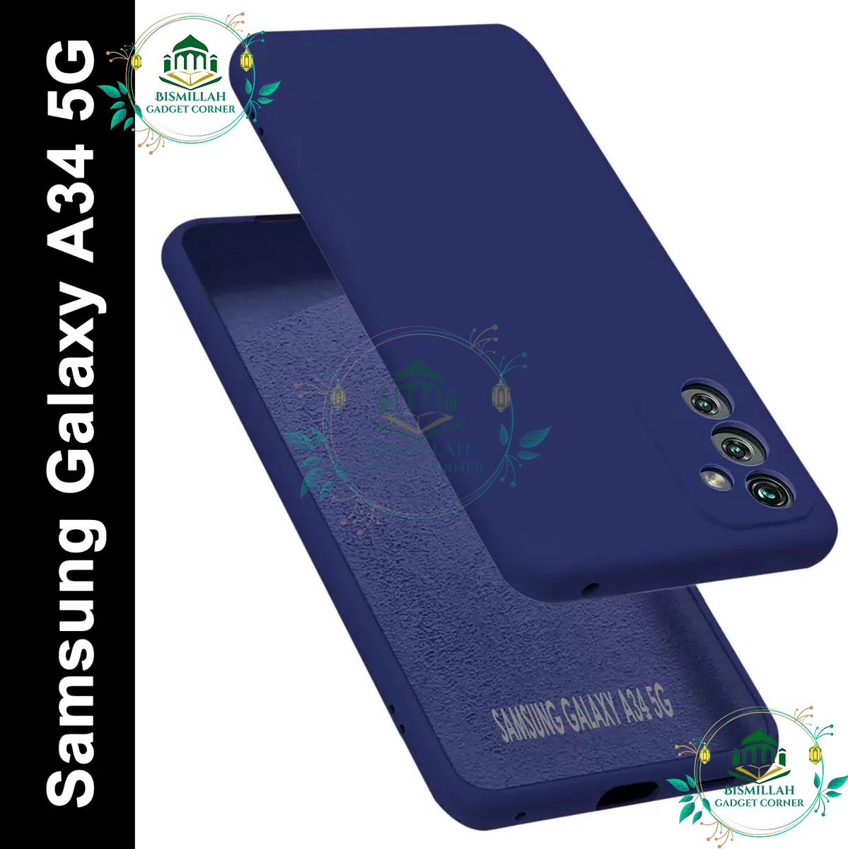 Picture of Premium Liquid Silicone Phone case for Samsung Galaxy A34 5G Liquid Silicon Mobile Back Case Soft Silicone Phone Cover
