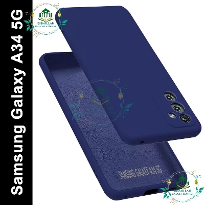 Picture of Premium Liquid Silicone Phone case for Samsung Galaxy A34 5G Liquid Silicon Mobile Back Case Soft Silicone Phone Cover
