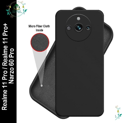 Picture of Premium Liquid Silicone Phone case for Realme 11 Pro / Realme 11 Pro+ / Narzo 60 Pro Liquid Silicon Mobile Back Case Soft Silicone Phone Cover