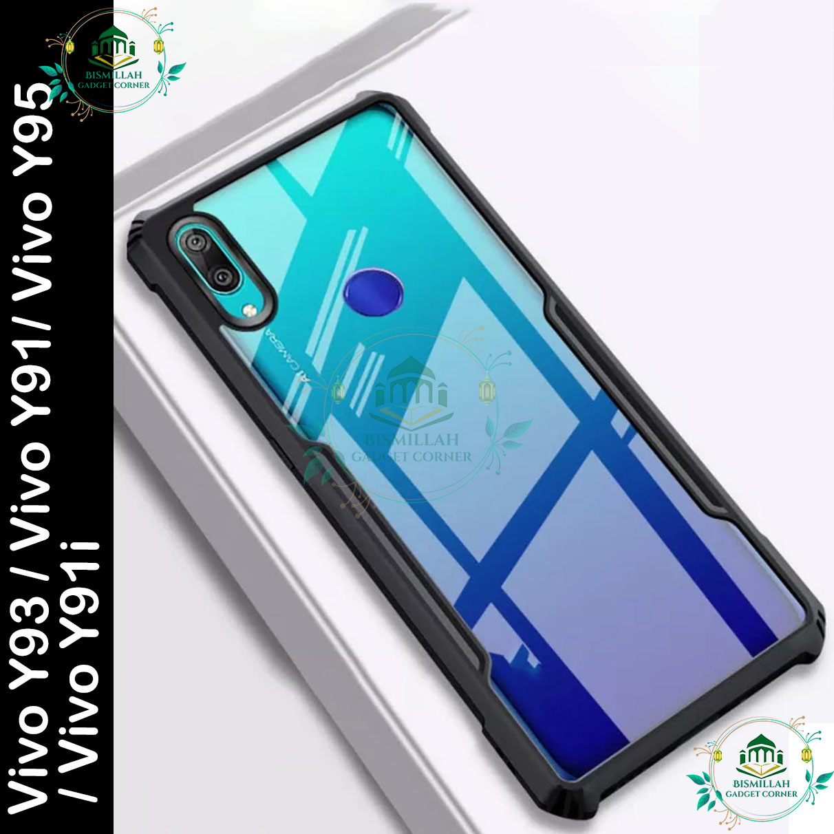 Picture of Xundd Back Cover for Vivo Y93 / Vivo Y91/ Vivo Y95  / Vivo Y91i Transparent Hybrid Hard PC Back Bumper