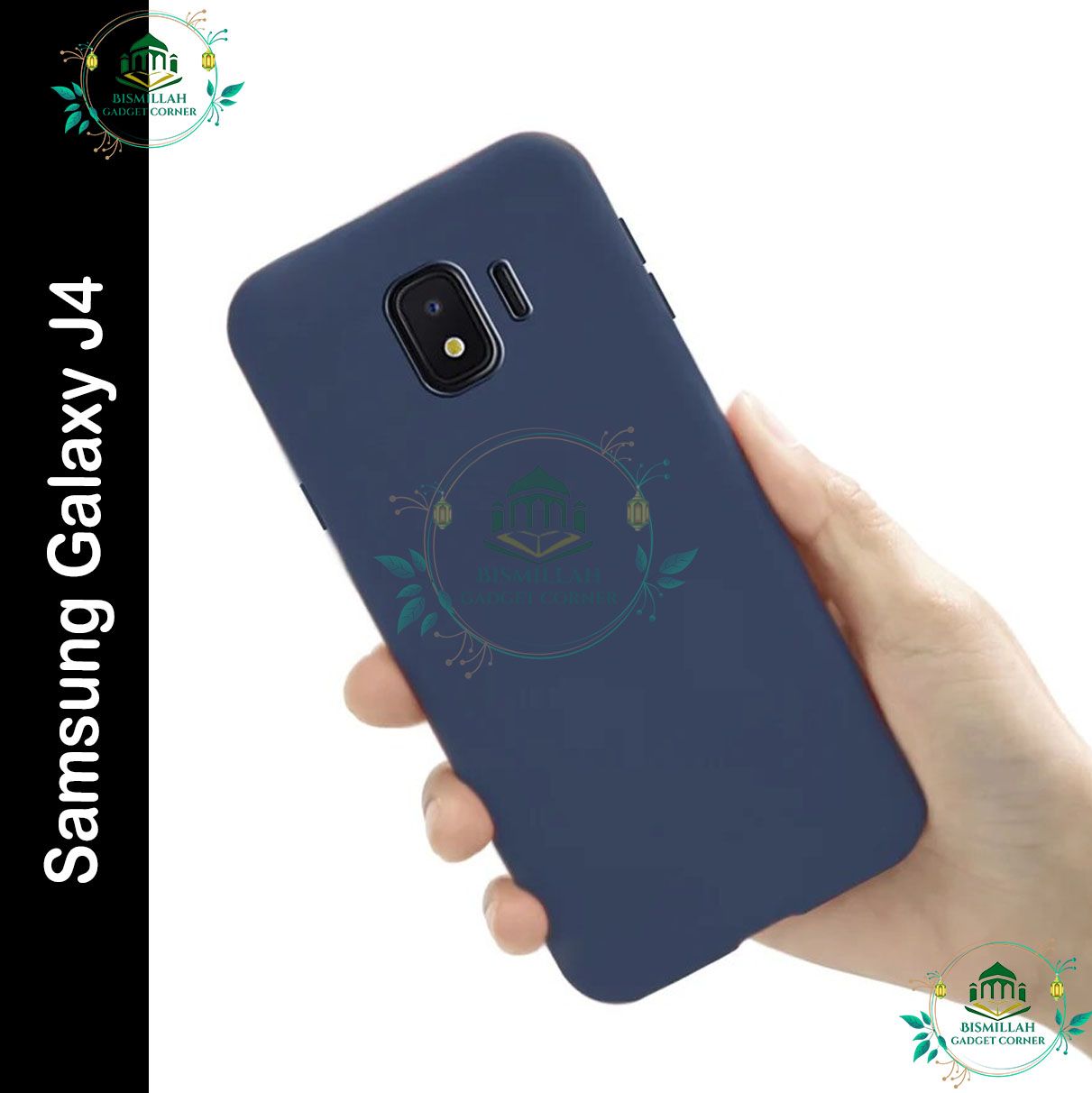 Picture of Premium Liquid Silicone Phone case for Samsung Galaxy J4 Liquid Silicon Mobile Back Case Soft Silicone Phone Cover