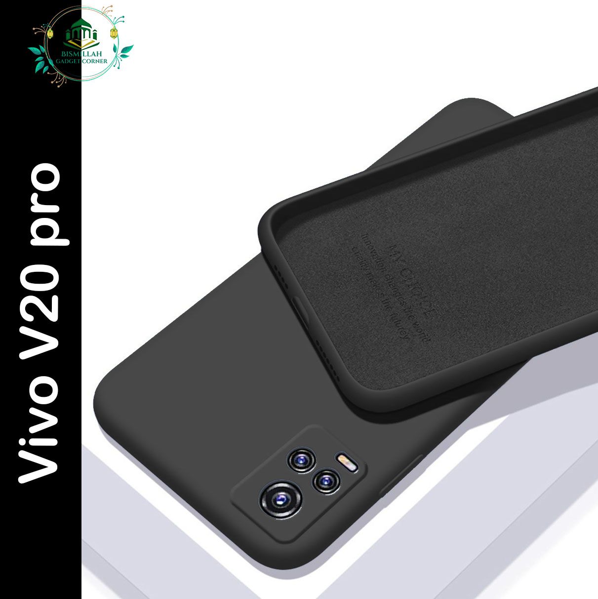 Picture of Premium Liquid Silicone Phone case for Vivo V20 pro Liquid Silicon Mobile Back Case Soft Silicone Phone Cover