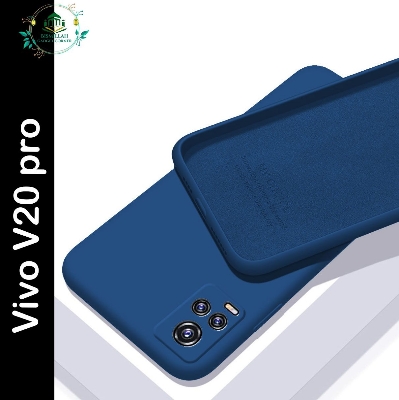 Picture of Premium Liquid Silicone Phone case for Vivo V20 pro Liquid Silicon Mobile Back Case Soft Silicone Phone Cover