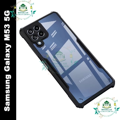 Picture of Xundd Back Cover for Samsung Galaxy M53 5G Transparent Hybrid Hard PC Back Bumper