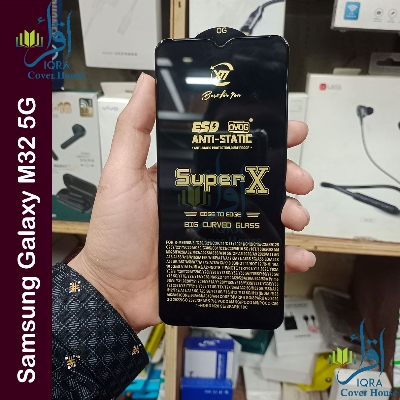 Picture of Super X For Samsung Galaxy M32 5G Tempered Gorilla Glass Screen Protector