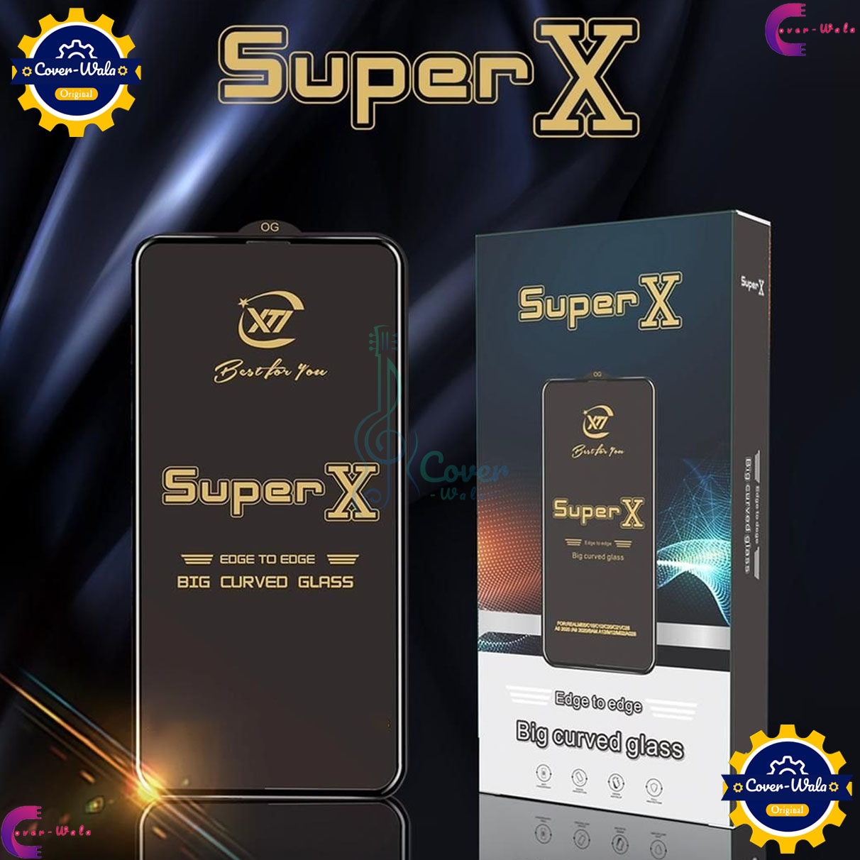 Picture of Super X / Rainbow / Privacy Tempered Glass Screen Protector Specially Designed For vivo Y33S / vivo Y33E / vivo Y33T / vivo Y35 4G / 5G / vivo Y35 Plus / vivo Y36i / vivo Y37 / vivo Y51 2020 DECEMBER Edge To Edge Coverage With Easy Installation Kit