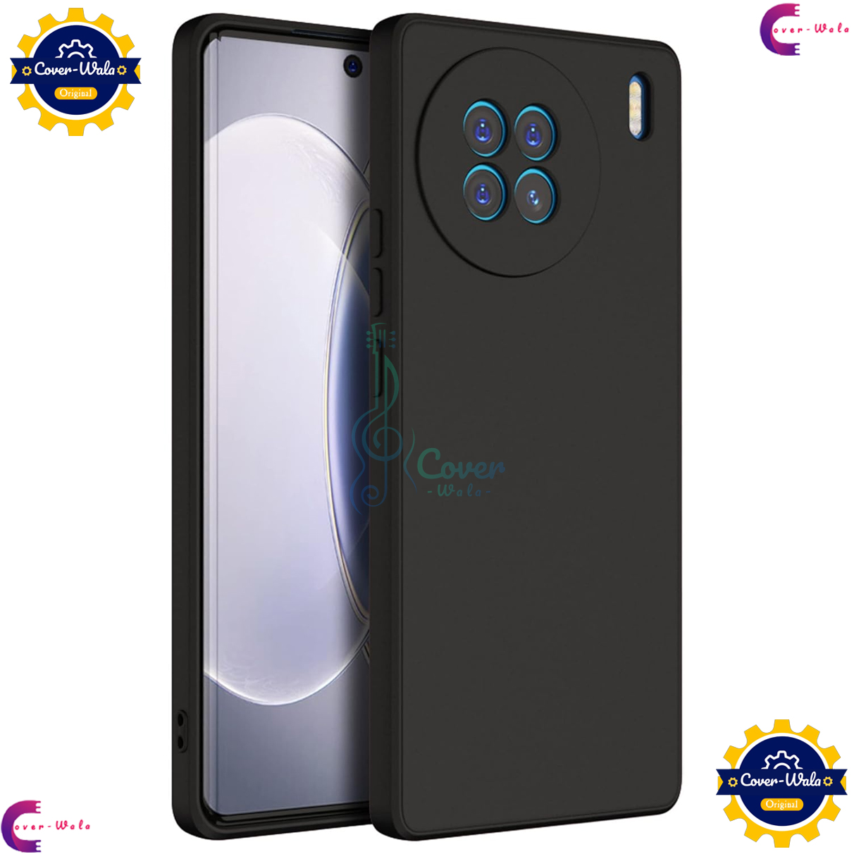 Picture of Transparent Back Clear Cover case + Xundd Protective Cover + Silicone Back Cover With Camera Protection Specially Designed For Vivo X90 5G Back Cover.