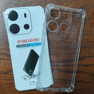 Picture of For Tecno Spark Go 2023 Case Air Cushion silicon Shockproof Back Cover case