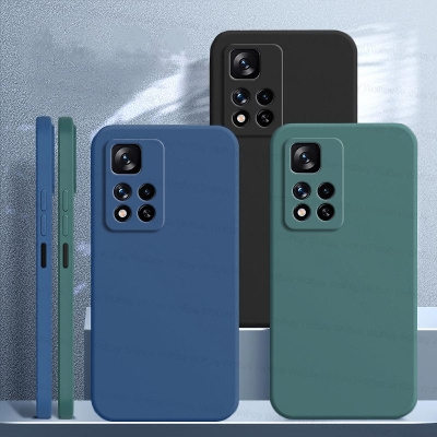 Picture of For Xiaomi 11 Pro silicon Reinforced Shockproof Cushion Back  Hard Cover Casing - Redmi Note 11 Back Cover