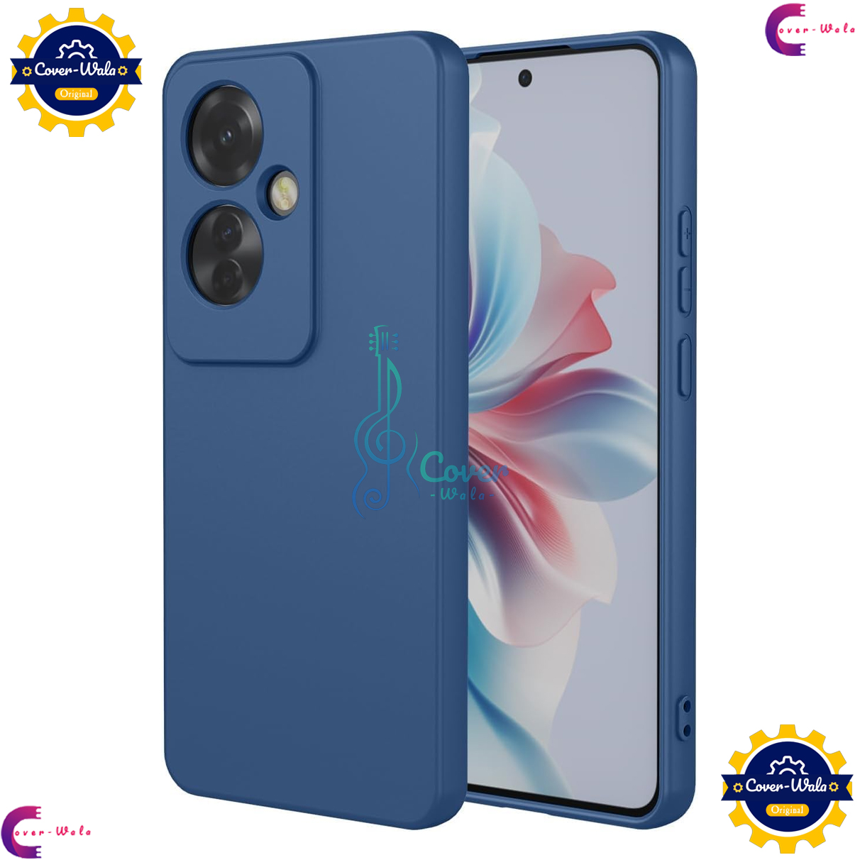 Picture of Transparent Back Clear Cover case + Xundd Protective Cover + Silicone Back Cover With Camera Protection Specially Designed For OPPO Reno 11F 5G / OPPO Reno 11 F Back Cover.
