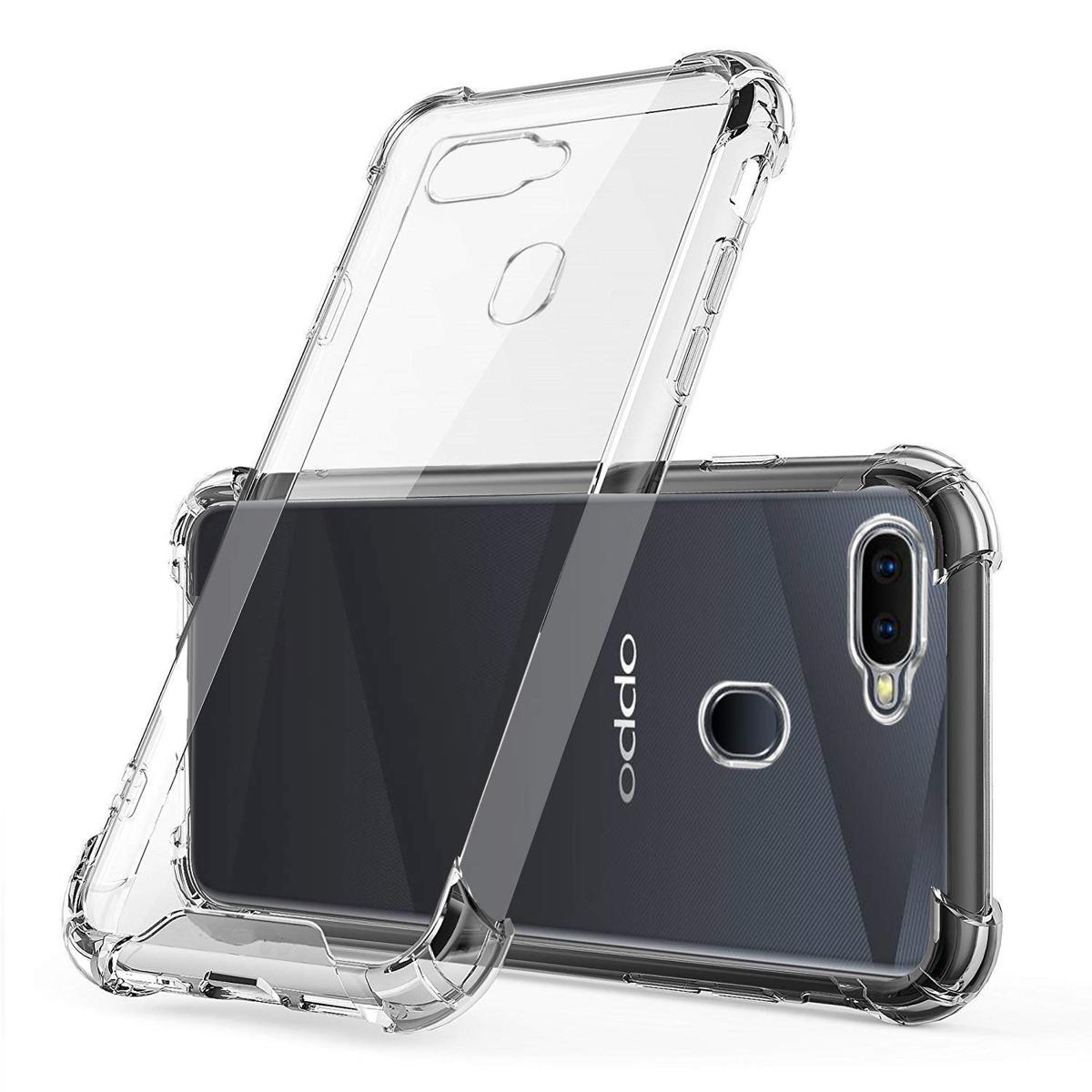 Picture of Oppo A3s/ A5 / A12E / Realme C1 Premium Silicone Case Crystal Clear Soft TPU Ultra-Thin Transparent Flexible Protective Mobile Phone Back Cover