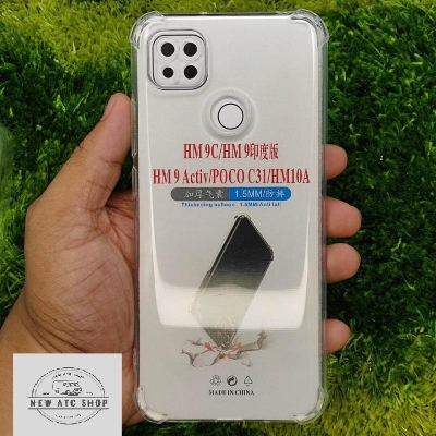 Picture of For Redmi 10A, Poco C31, Redmi 9c, 9c NFC, Poco C3 Clear Cover Soft Thin Anti-Scratches Crystal Case(Transparent) (Back Case Cover For Smartphone)