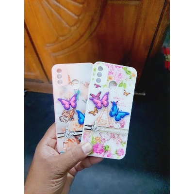 Picture of Ladies Cover For Itel A48 With Stone Butterfly & Glitter - Phone Back Cover - Redmi Note 11 Back Cover