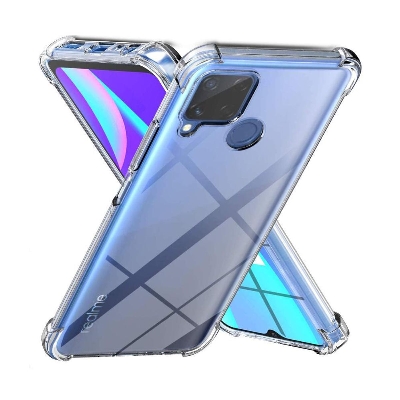 Picture of Realme C15 Premium Silicone TPU Ultra-Thin Transparent Flexible Protective Mobile Phone Back Cover