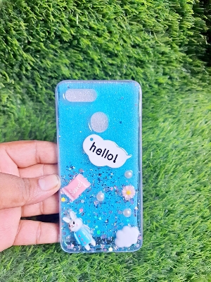 Picture of For Oppo A12/A5s/A7/F9/F9 PRO Mirror Card Girls Stylish Soft Bake Cover ,Doll, Hello Kitty Leadis Luxury Silicone Phone Case