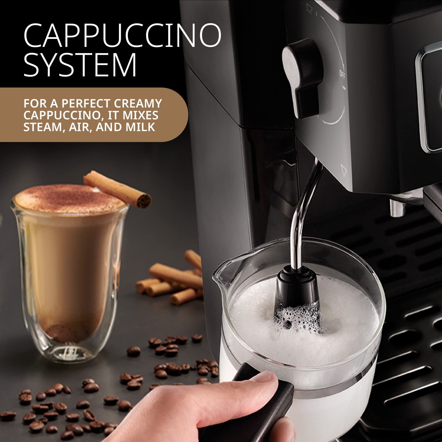 Picture of DELONGHI BCO 320 Combi Pump Espresso & Drip Coffee Maker (Black, 1700W)