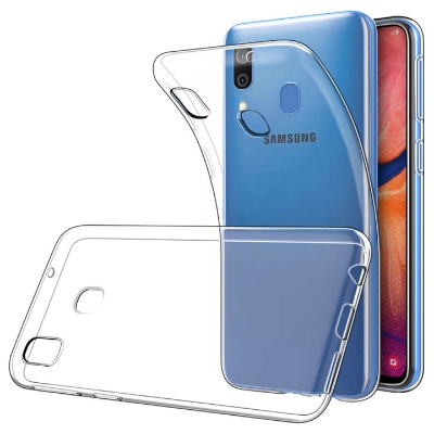 Picture of SAMSUNG GALAXY A20 / SAMSUNG GALAXY A / SAMSUNG GALAXY M10S Premium Silicone TPU Ultra-Thin Transparent Flexible Protective Mobile Phone Back Cover - Clear Back Case