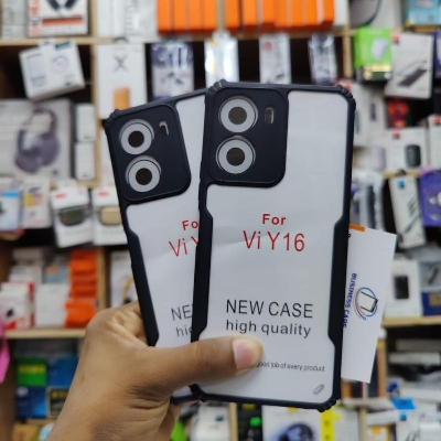 Picture of Oppo Y16 Shockproof TPU Bumper Hard Clear Acrylic Mobile Phone Case FoR OPPO Y16 Back Cover - Phone (Back Case Cover For Smartphone)