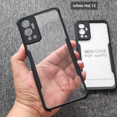 Picture of Infinix Hot 12 Infinix Hot 12 Case Armor Shockproof Case FUSION Case Infinix Hot 12 Back Part Back Cover (Back Case Cover For Smartphone)