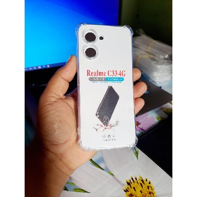 Picture of For Realme C33 Case Luxury crystal clear tpu  Soft Back Cover Silicone Phone Cases