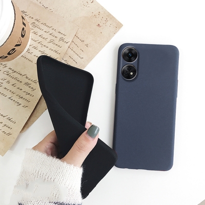 Picture of For OPPO Reno 8T 4G Case Matte Simple Solid Color Soft Silicone TPU Case Cover