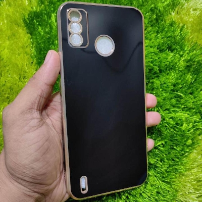 Picture of Metalic Case For Tecno Spark 6 Go Shining Soft Silicone Back Cover - Phone Back Cover - Phone - Camera