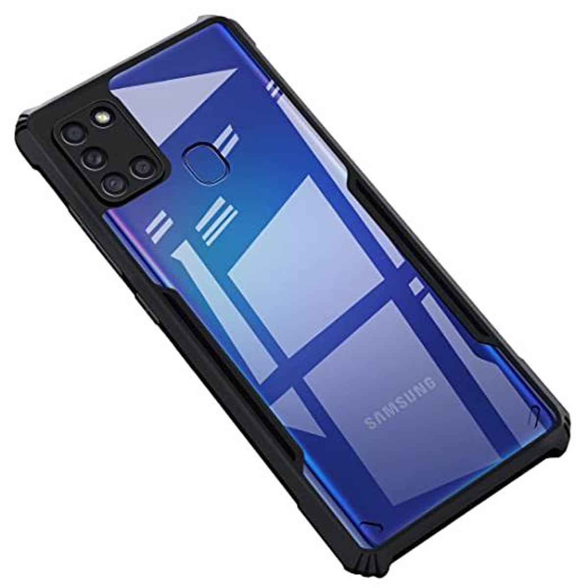 Picture of For Samsung Galaxy A21S Shockproof TPU Bumper Hard Clear Acrylic Mobile Phone Case For Samsung A21S Back Cover (Back Case Cover For Smartphone)