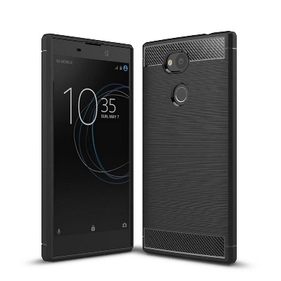 Picture of Sony Xperia L2 Carbon Fiber Soft Mobile Back Cover for Sony Xperia L2