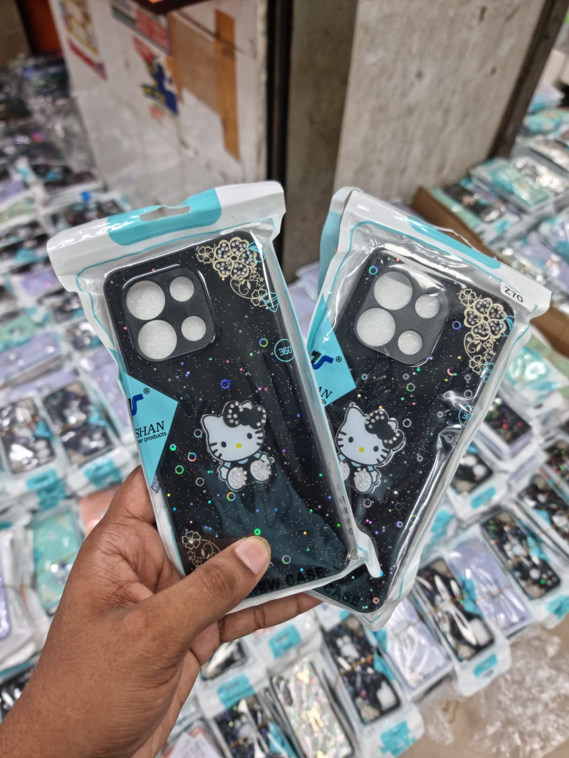 Picture of For Symphony Z70 / Symphony Z70 high quality Glitter Butterfly Pattern Case Plastic Polycarbonate Phone Back Cover