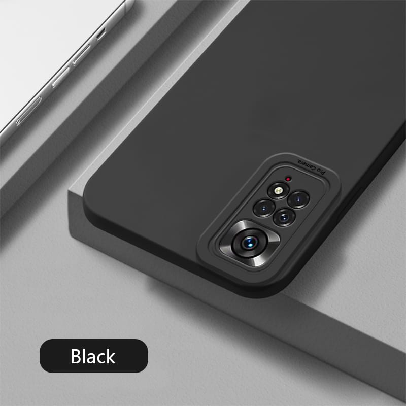 Picture of For Xiaomi Redmi Note 9/Note 9S/Note 9 Pro/Poco M2 Pro/Note 10/10S/Note 10 Pro/10 Pro Max /Note 11 ( 4G) /Note 11S/ Cover Shockproof Tpu Liquid Silicon Phone Back Case - Camera - Phone Back Cover - Redmi Note 11 Back Cover