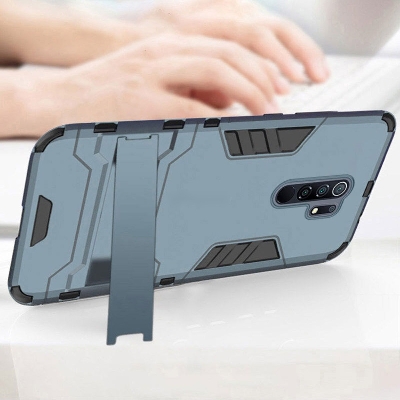 Picture of Xiaomi Poco M2 / Redmi 9 / Redmi 9 Prime - Luxury Iron Man Hard Armor and Soft Silicone TPU phone case Back cover Phone Cover