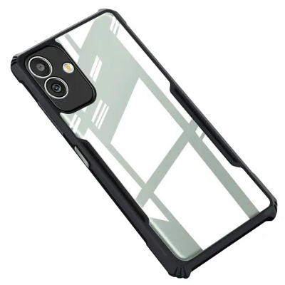Picture of For Samsung Galaxy A04E / M13 5G Cover Edge-Reinforced Shockproof Cushion Back Clear Hybrid Transparent Hard Cover Casing - Camera - Phone Back Cover