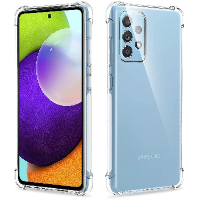 Picture of For Samsung galaxy A52 4G / 5G shockproof Transparent liquid Cristal clear long time useable soft premium protective back cover
