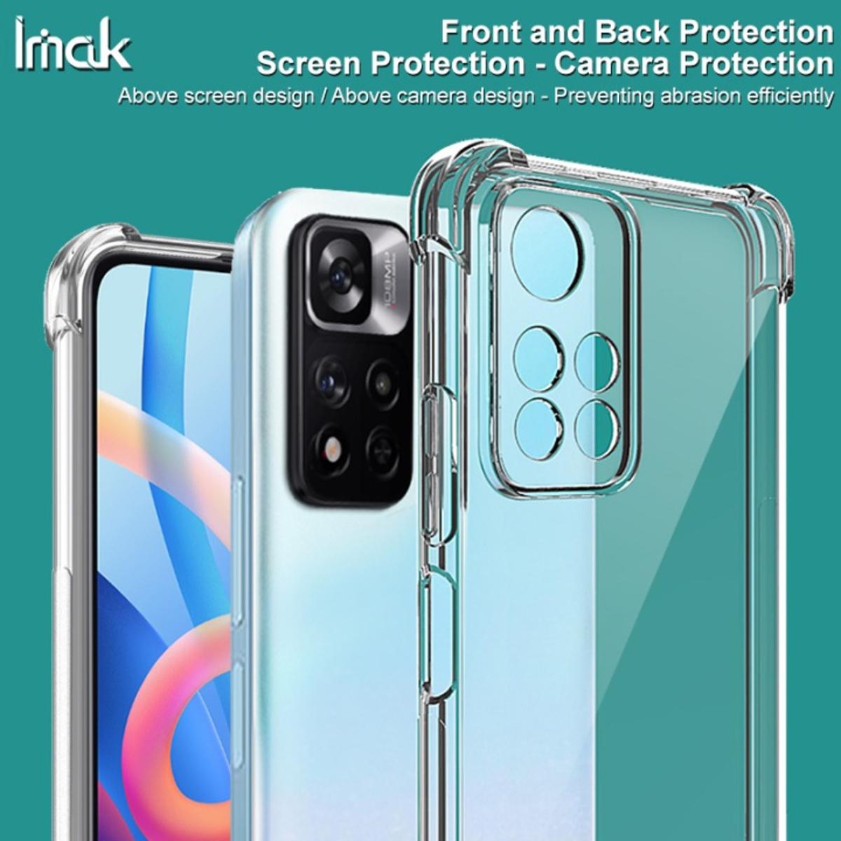 Picture of For Xiaomi 11 Pro Reinforced Shockproof Cushion Back Clear Transparent Hard Cover Casing - Redmi Note 11 Back Cover