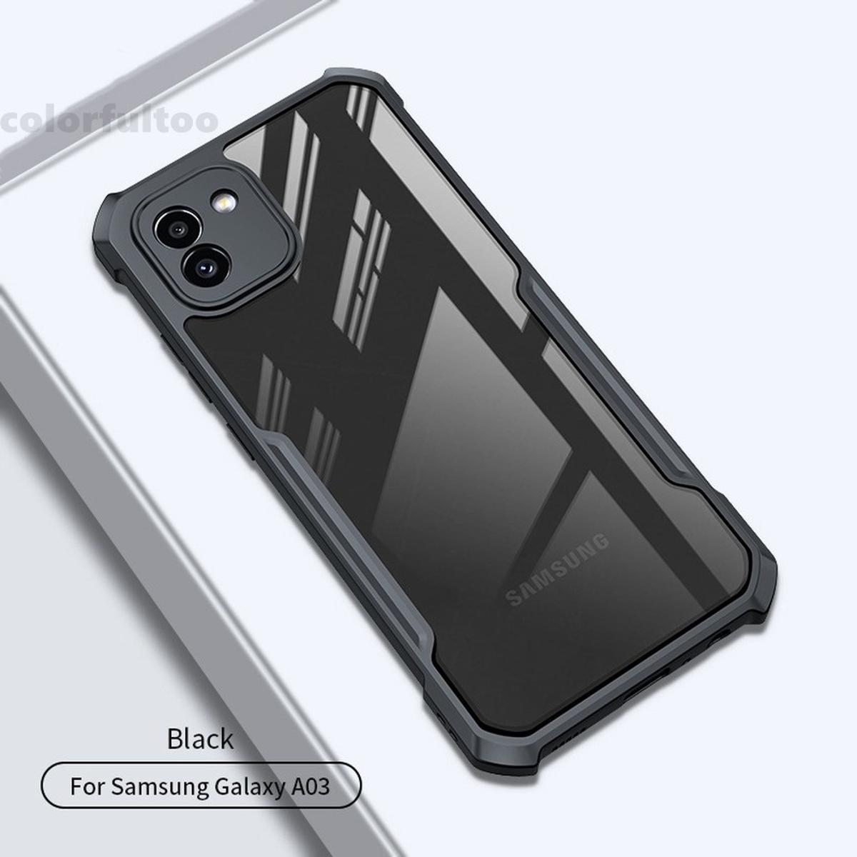 Picture of For Samsung Galaxy A03 Hard Case Transparent Silica Gel Matte Shockproof Slim Thin Cover Phone Casing For Samsung A03 Back Cover - Phone Back Cover