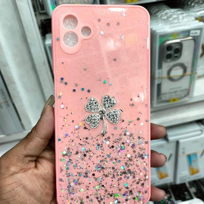 Picture of For Galaxy A04 Case Luxury Emerald marble Fashion Female Lady Rhinestone back cover