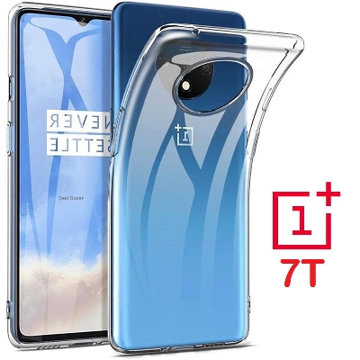 Picture of For OnePlus 7T Back Cover Soft Transparent TPU Back Case One Plus 7T