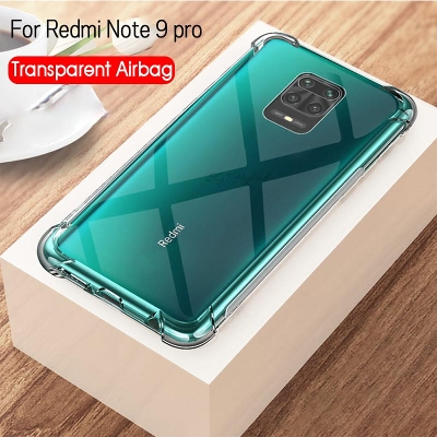 Picture of For Redmi Note 9 Pro Max / Note 9 Pro Shockproof Clear TPU Case Case Air Cushion Soft Silicone Cover