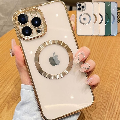 Picture of For Iphone 14 Pro Max Cover White Translucent Frosted Feel Color Borders Logo Hole With Camera Protection Clear Back Case