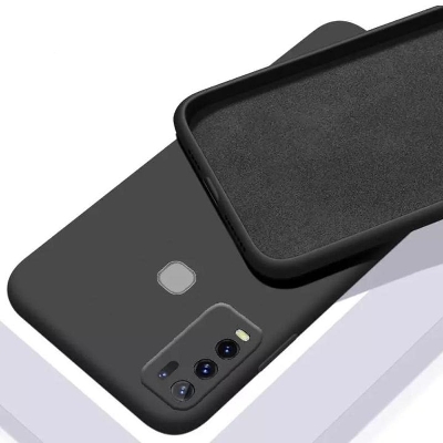 Picture of Vivo Y30 / Vivo Y50 Liquid Silicone Cover Soft Phone Protective Bumper For Vivo Y50 / Vivo Y30 Back Cover