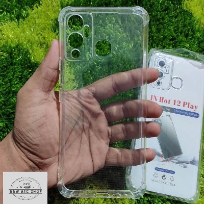 Picture of Infinix Hot 12 Play Clear Cover Soft Thin Anti-Scratches Crystal Case(Transparent)