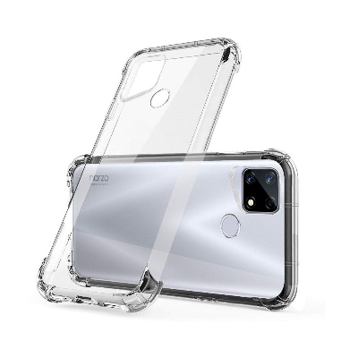 Picture of For Realme C12/Realme Narzo 20/Narzo 30A/ Realme C25 / c25s Premium Silicone TPU Ultra-Thin Transparent Flexible Protective Mobile Phone Back Cover