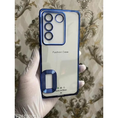 Picture of For Vivo V27E 5G Luxury Integrated Camera Protection Shockproof Soft TPU with Logo Cut Back Cover Case
