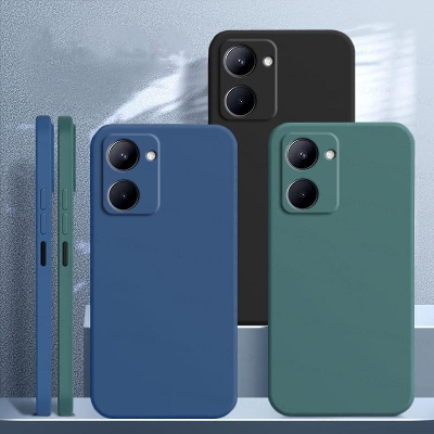 Picture of For Realme C33 case Ultra Thin Smooth silicon Matte Back Soft Cover Casing hp Realme C33 Phone case cover