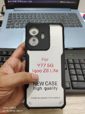 Picture of For Vivo Y77 5G, Y77e 5g, iqoo Z6 Lite 5g Shockproof Bumper Cover VivoY77 Y 77 Back Part - Phone (Back Case Cover For Smartphone)